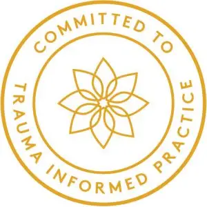 Committed to trauma informed practice badge